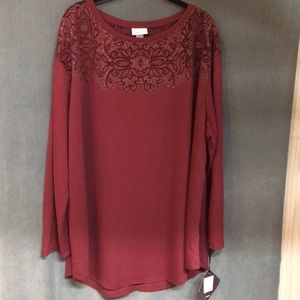NWT Ava & Viv long sleeve top